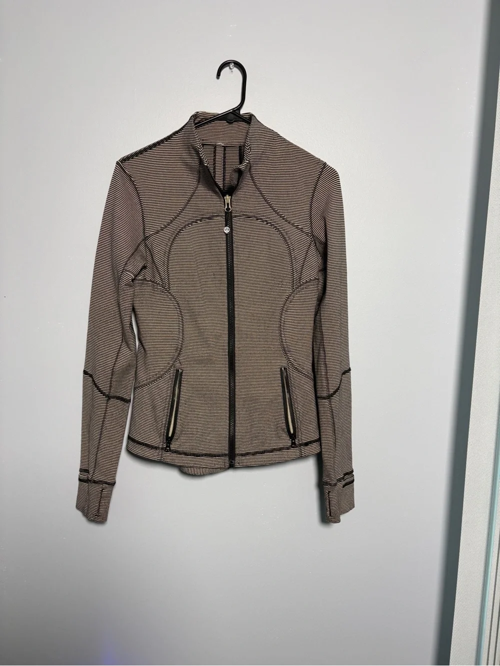 lululemon athletica Brown Zip-Up Utility Jacket